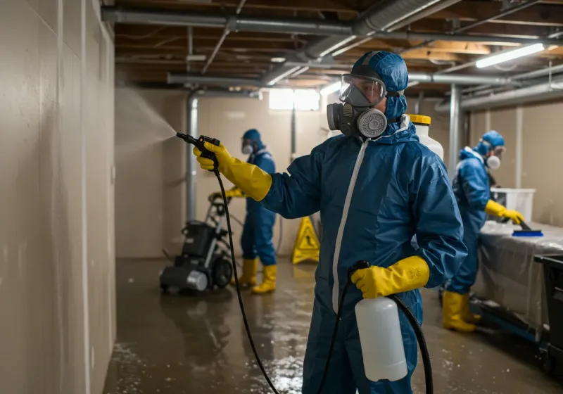 Basement Sanitization and Antimicrobial Treatment process in Laguna Beach, FL